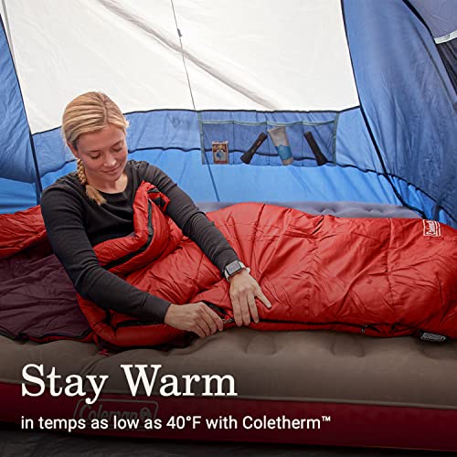 Coleman Sleeping Bag—Tidelands 40° Mummy Sleeping Bag for Adults