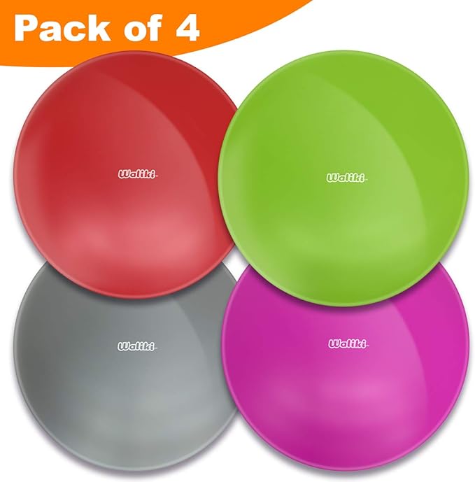 WALIKI Toys Children's Wobbly Cushion, Alternative Classroom Seating | Inflatable Core Disc Seats for School (Pump Included, 12”/30CM) (Pack of 4)