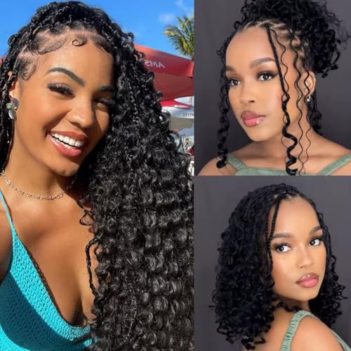 Human Braiding Hair Boho Braids Human Hair Water Wave Bulk Human Hair for Braiding No Weft Bundle Brazilian Virgin Curly Hair Extensions Natural Color 22 Inch 1pack/100g