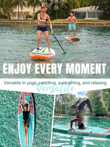 Niphean Inflatable Stand Up Paddle Board with Stabiltrac Fin Design and SUP Accessories & Niphean Dog Pool Ramp(Full-Cover...