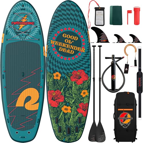 Retrospec Weekender Crew 12 ft & XL Multi Person Paddle Board for 2-5 People, Puncture Resistant & Durable, 500 & 1050 LB ...