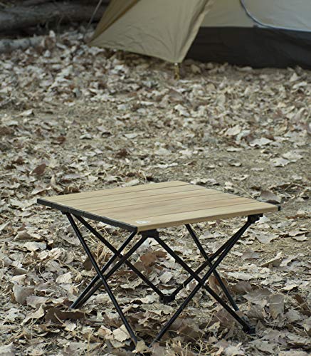 iClimb 1 Folding Table and 1 Low Folding Chair Bundle, Ultralight Compact for Single Person Outdoor Backpacking Camping Hi...