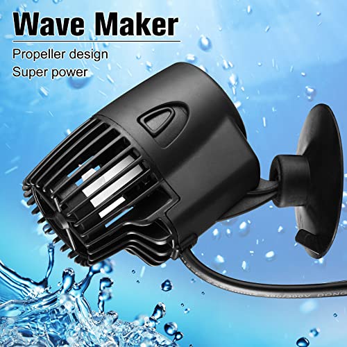 Zhengmy 4 Pcs 800 Gph Aquarium Circulation Pump with Magnetic Suction Base 360 Degree Rotating Wave Maker Submersible Aqua...