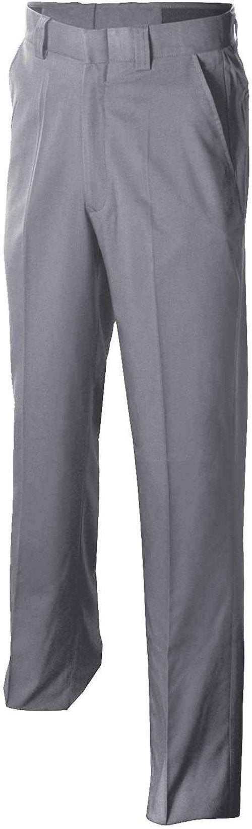 Smitty Men's Flat Front 4-Way Stretch Umpire Combo Pants - Expander Waistband (34, Medium Grey)