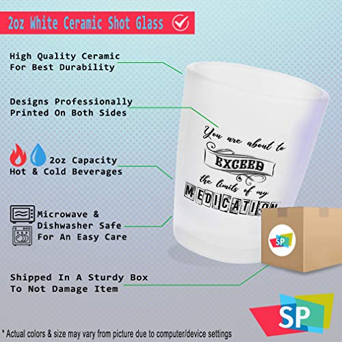 Shot Glasses Bar Accessories Custom Personalized Photo Picture & Text Alcohol Bar Supplies Set of 2 Ceramic 2 Oz