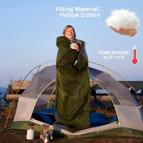 Elevon Sleeping Bag for Adults Teens Kids Cold Warm Weather, Portable Waterproof & Lightweight, Compact with Compression S...