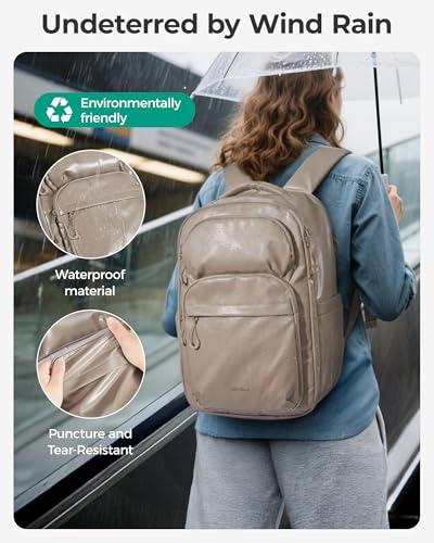 BAGSMART 30L Travel Backpack, 15.6 Inch Carry On Backpack Flight Approved, Personal Item Travel Bag, Water Resistant Weeke...
