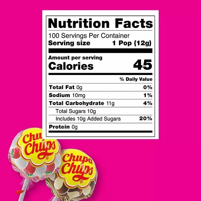 Chupa Chupps Cremosa Lollipops, Strawberry and Choco-Vanilla, 100 ct.