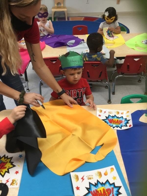 Kidsfere Superhero Capes and Masks for Kids Boys Girls 24 sets with Stickers Decoration for Super hero themed Birthday Party or Class Activity