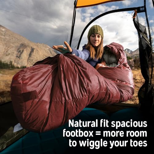 Kelty Cosmic 0 Down Mummy Sleeping Bag - 550 Fill Duck Down Winter Backpacking Sleeping Bag