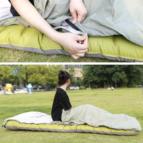 NewDoar Ultralight Backpacking Sleeping Bag - 50-70°F, 1.5lbs, Waterproof & Machine Washable, 2-Way Zipper for Teens,Coupl...