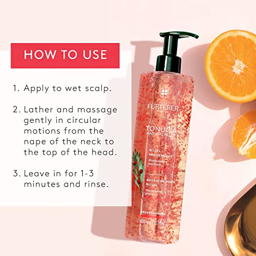 Rene Furterer TONUCIA Replumping Shampoo - For Thin, Weakened Hair Due to Aging - Redensify & Revitalize - Silicone-Free - Travel-Size
