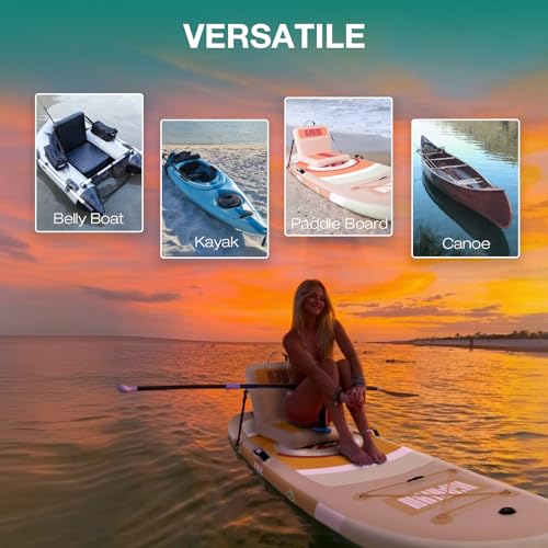 Niphean Inflatable Kayak Seat with Back Support, Ergonomic Paddle Board Seat for Comfortable Backrest, Sturdy Kayak Access...