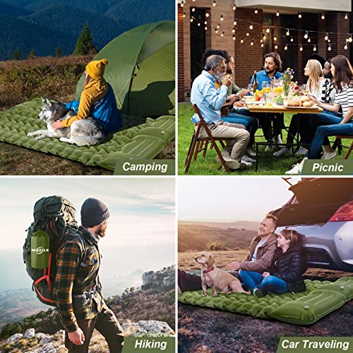 MOXILS Sleeping Pad, Ultralight Inflatable Sleeping Pad for Camping, Built-in Pump, Ultimate for Camping, Hiking, Airpad, ...