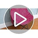 Seeloowy 2 Pack Compact Camping Chairs Portable Folding for Outside with Carry Bag Lightweight Moon Chairs for Travel Picn...