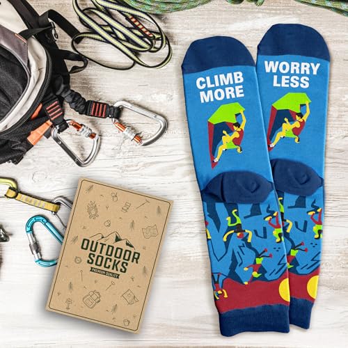 Rock Climbing Gifts - Innovative Rock Climbing Socks, Ideal Gift for Climbers, Unique Gifts for Men, Enhancing Climb Exper...