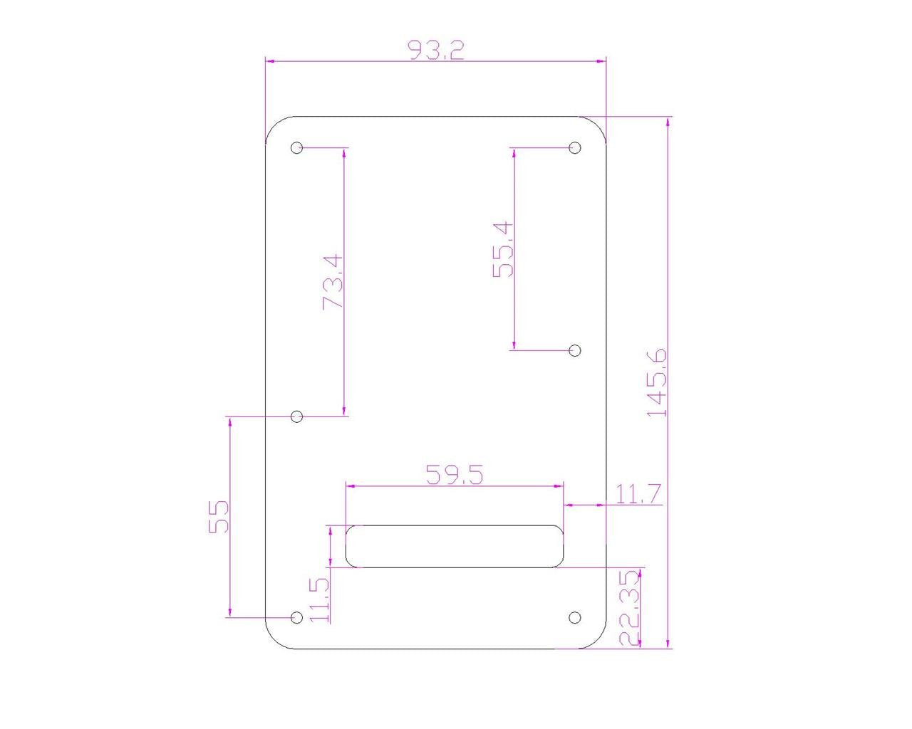 Kaish Strat Style Sss Pickguard St Back Plate Tremolo Trem Cover For Stratocaster/Strat Made In Usa/Mexico Dark Tortoise