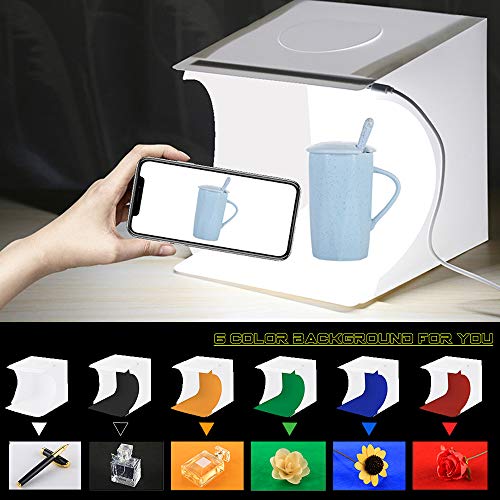 Mini Photo Studio Tent Jewelry Light Box Kit, SENLIXIN Portable Foldable Small Home Photography Studio Light Box Booth Sho...