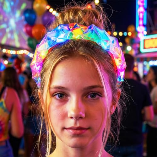 Kilshye Light Up Headbands LED Headpiece Rave Hair Accessories
