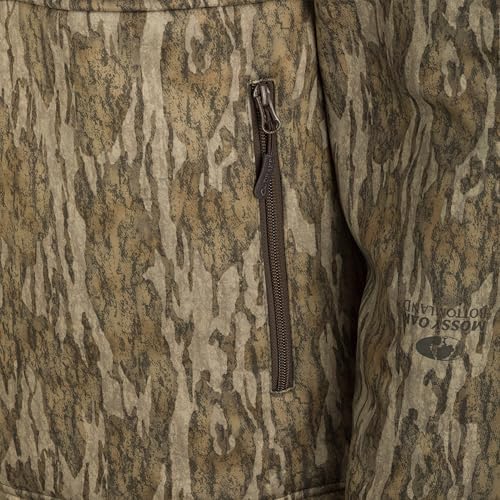 DRAKE Men's MST Hole Shot Hooded Windproof Eqwader 3-Layer Warm Sherpa-Lined Full Zip Hunting Jacket