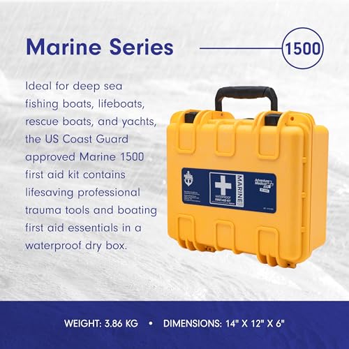 Adventure Medical Kits Marine Series Medical Kit - 1500 - Boat First Aid Kit For Small Crews 24 Hours From Care - Includes...