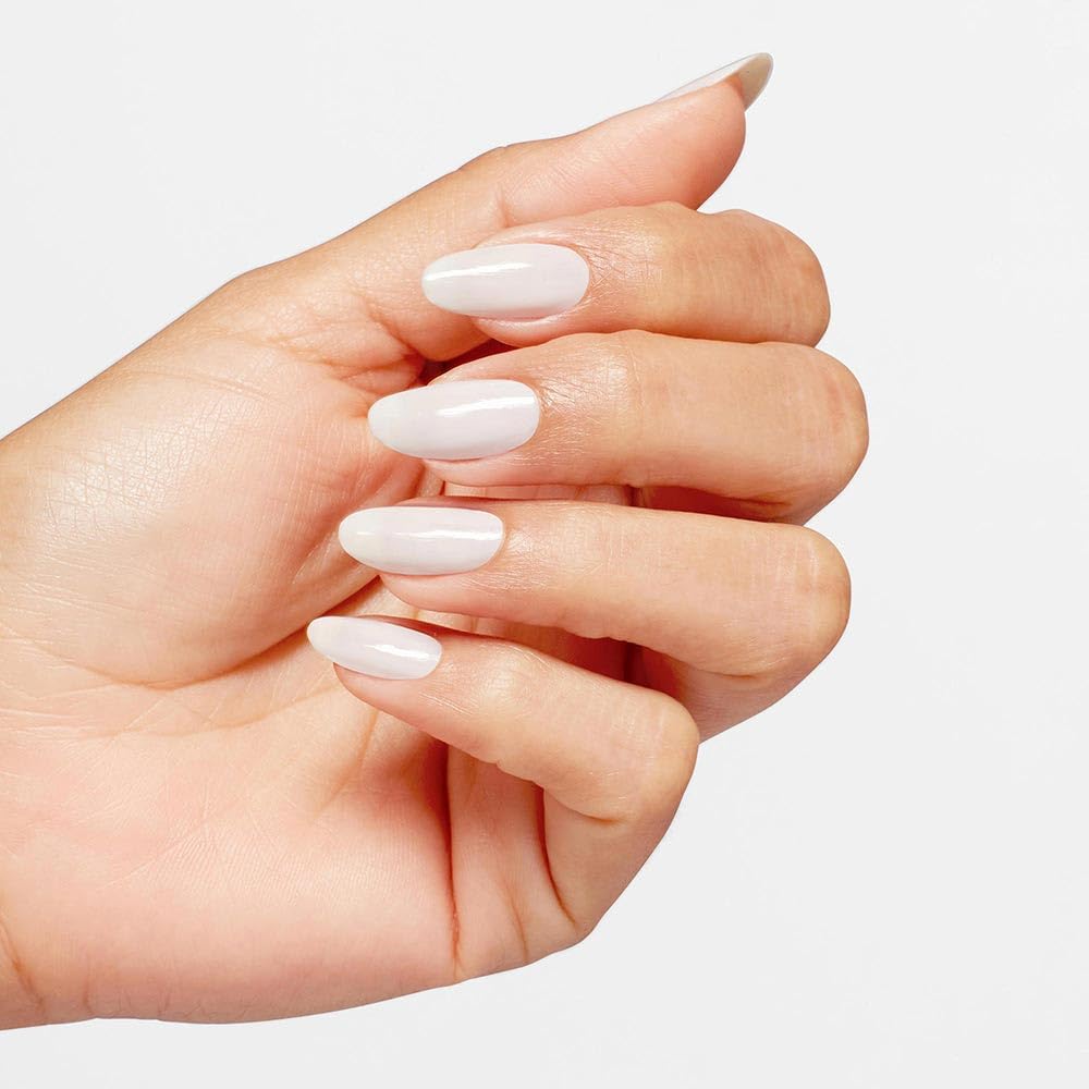 OPI Nail Lacquer Funny Bunny | Sheer Soft White Crme Chip Resistant Nail Polish | Fast Drying, Streak Free