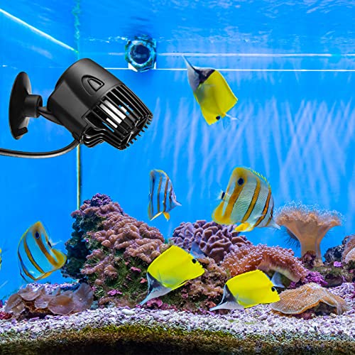 Zhengmy 4 Pcs 800 Gph Aquarium Circulation Pump with Magnetic Suction Base 360 Degree Rotating Wave Maker Submersible Aqua...