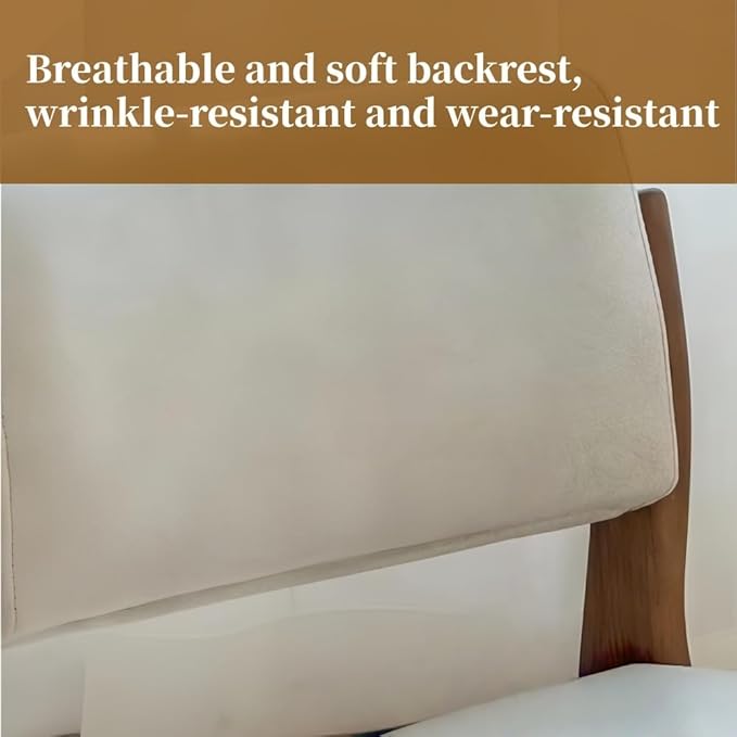 Japanese Style Legless Floor Chair with Back Support, Wooden Tatami Meditation Chair with Cushion, Low Sofa Floor Seat for Living Room, Bedroom, Bay Window(Linen 2)