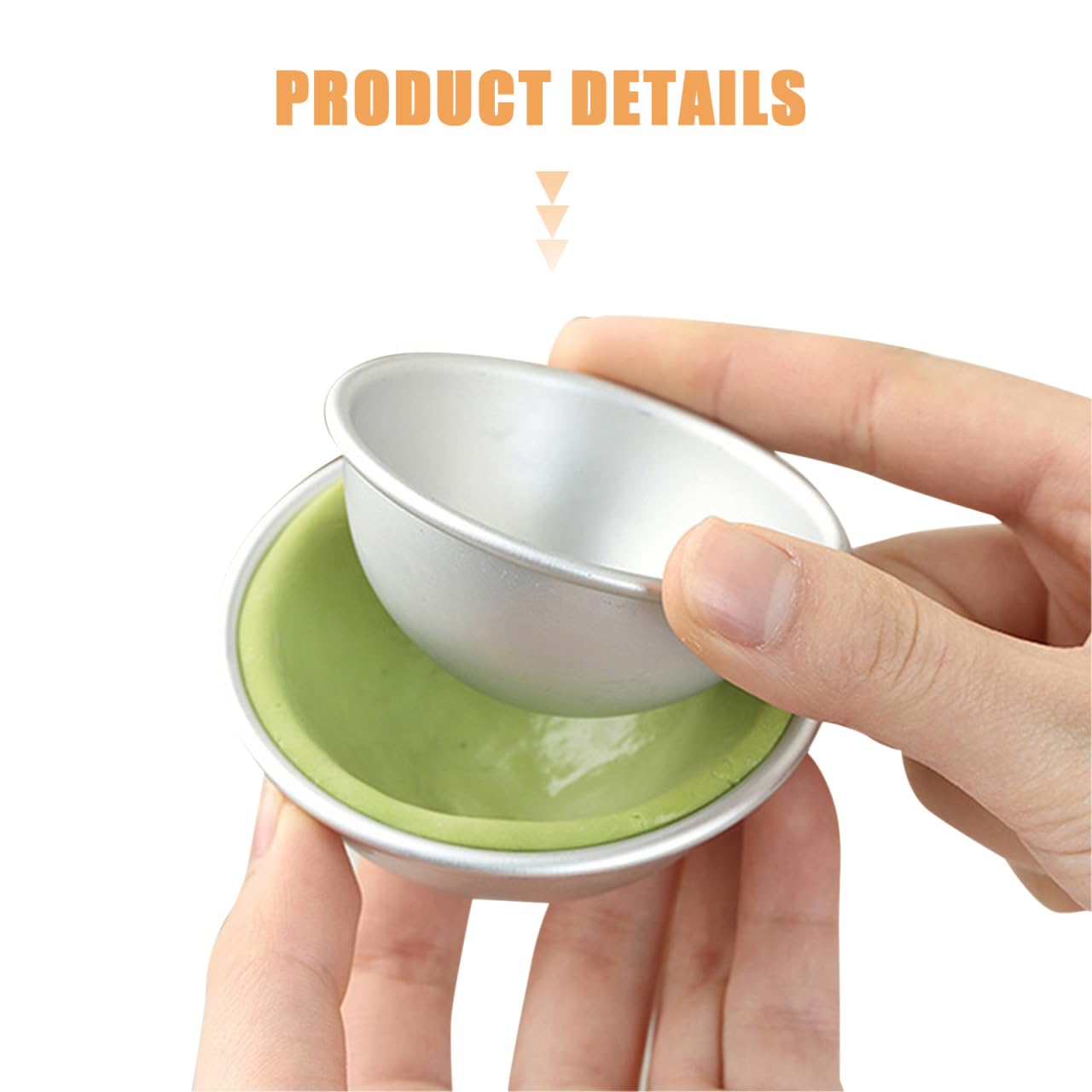 Tofficu 8Pcs Dome Cake Pan - Aluminum Cake Ball Mold - 1.77+2.16+2.55+3.14 Inch Half Ball Cake Pan - Football Cake Pan - 3d Round Shape Cake Mold for Birthday Wedding Anniversary DIY Cake Baking Tool