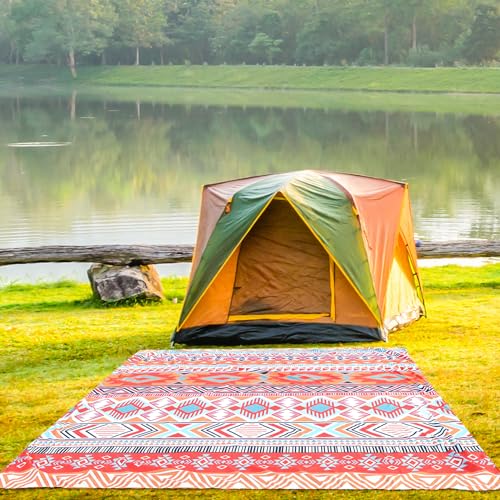 HIHOHO Beach Blanket, Sandproof Beach Mat, Waterproof Quick Drying Lightweight Outdoor Aztec Picnic Mat 79" X 83"/120"x10...