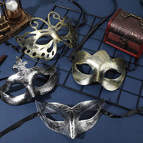 Lenwen 120 Pcs Masquerade Mask Bulk Vintage Antique Masks for Women Men Couple Party Venetian Halloween Costumes Party