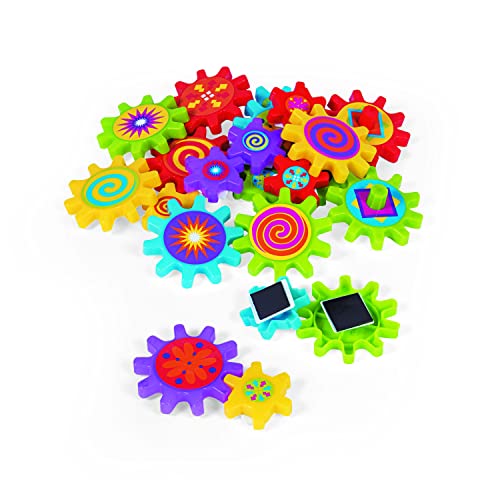 Fun Express Magnetic Gear Building Toys 22 Pieces - Educational STEM Learning Toys for Kids Ages 4-8 | Spinning Gears for ...