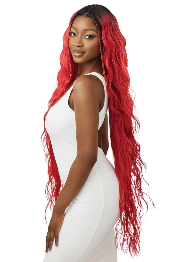Outre Lace Front Wig - Melted Hairline - Lorenza (DR RAGING RED)
