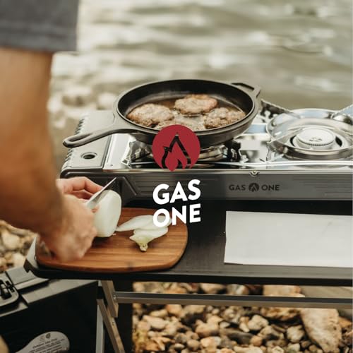 GasOne 2-Burner Portable Camp Stove - High Output 15,300 BTU - With Durable Carrying Case, Automatic Ignition, Safety Feat...