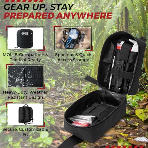 320-Piece Survival Kit | Emergency Gear for Camping, Hiking & Disaster Preparedness | Essential Roadside Emergency Kit | M...