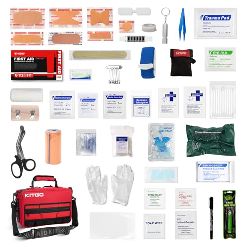 Large First Aid Kit，Molle System Detachable Multi-Purpose Emergency Medical Kit for Home, Car, Camping Outdoor Emergency.