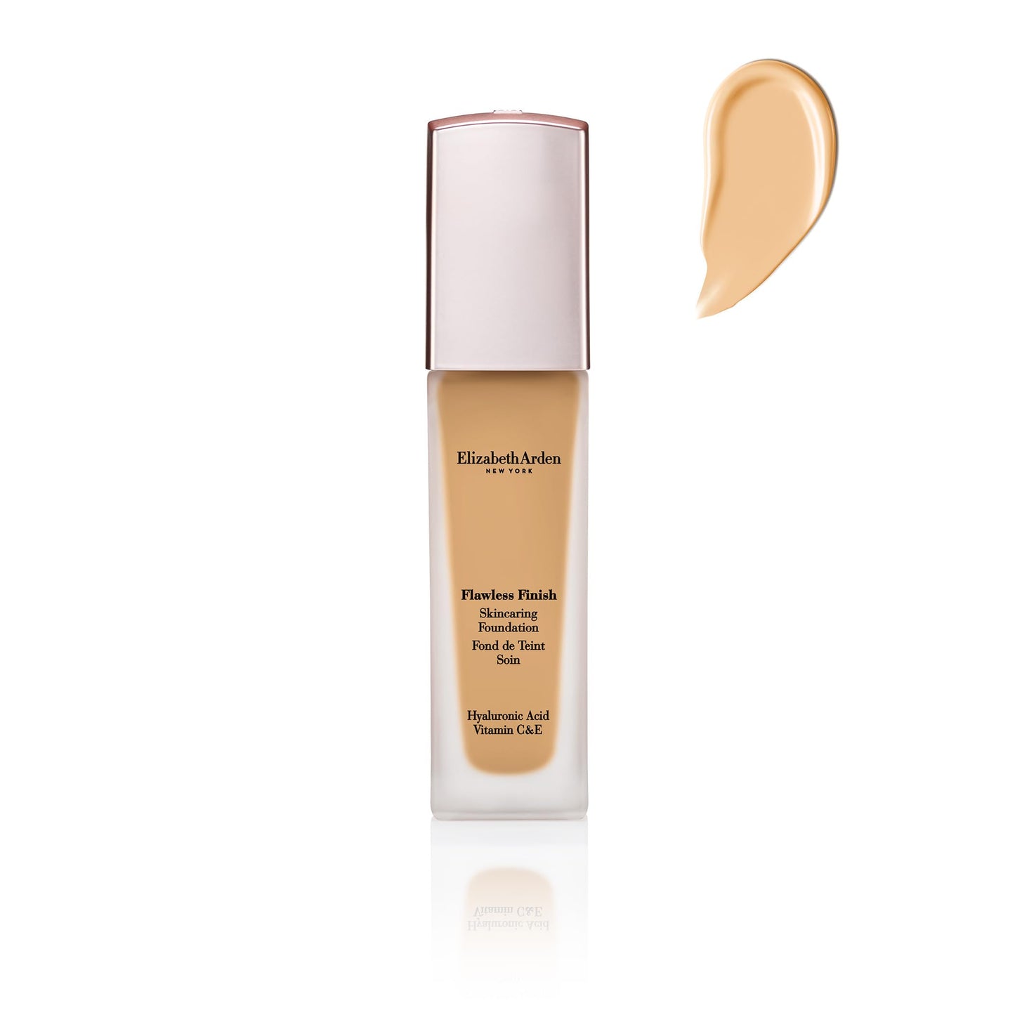 Elizabeth Arden Flawless Finish Skincaring Foundation with Hyaluronic Acid, Vitamin C & E, 200N (Light skin with neutral and sub