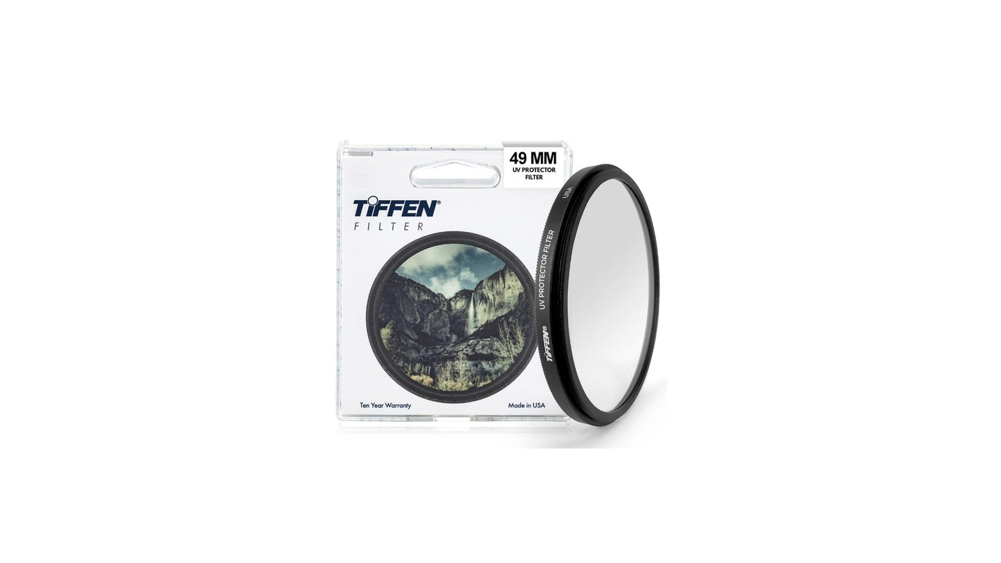 Tiffen 49UVP Slim 49mm UV Protection Filter for Camera Lens  Clear Optical Glass  Impact Resistant-New