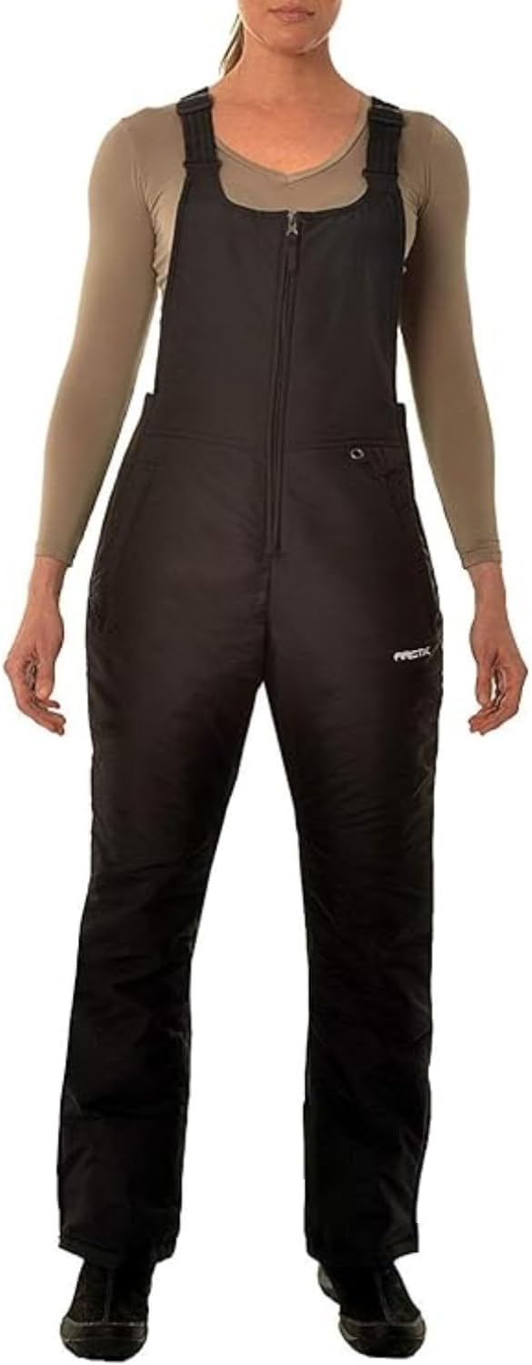 Arctix Women's Essential Insulated Ski Bibs, Water Resistant Snow Pants for Skiing & Snowboarding