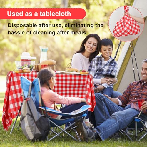 yuuzue 4 Pcs Disposable Outdoor Picnic Blankets 70.9''x70.9'' Portable Pocket Blanket Foldable Waterproof Picnic Mats Sand...