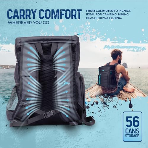 Cooler Backpack Insulated Waterproof 22 Hours Cold, Backpack Coolers Insulated Leak Proof Holds 56cans, Lightweight & Port...