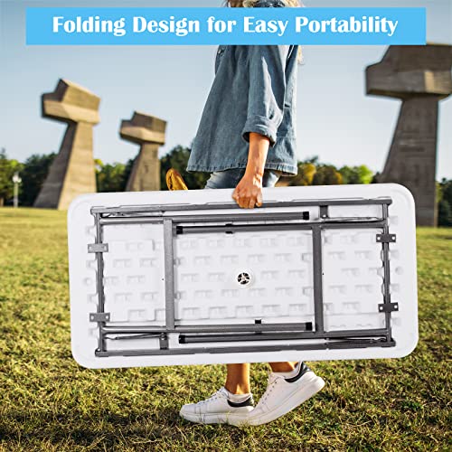 KOTEK Folding Ice Cooler Table with Matching Skirt, Drain Hose & Bucket, Foldable Buffet Beverage Cooler Server, Portable ...