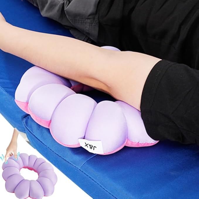 AUSTYLCO Anti Bedsore Cushion,Broken Elbow Elevation Pillow,Donut Pillow for Hand and Foot Pressure Relief,Elbow,Ankle,Leg,Hip Support Pad Purple