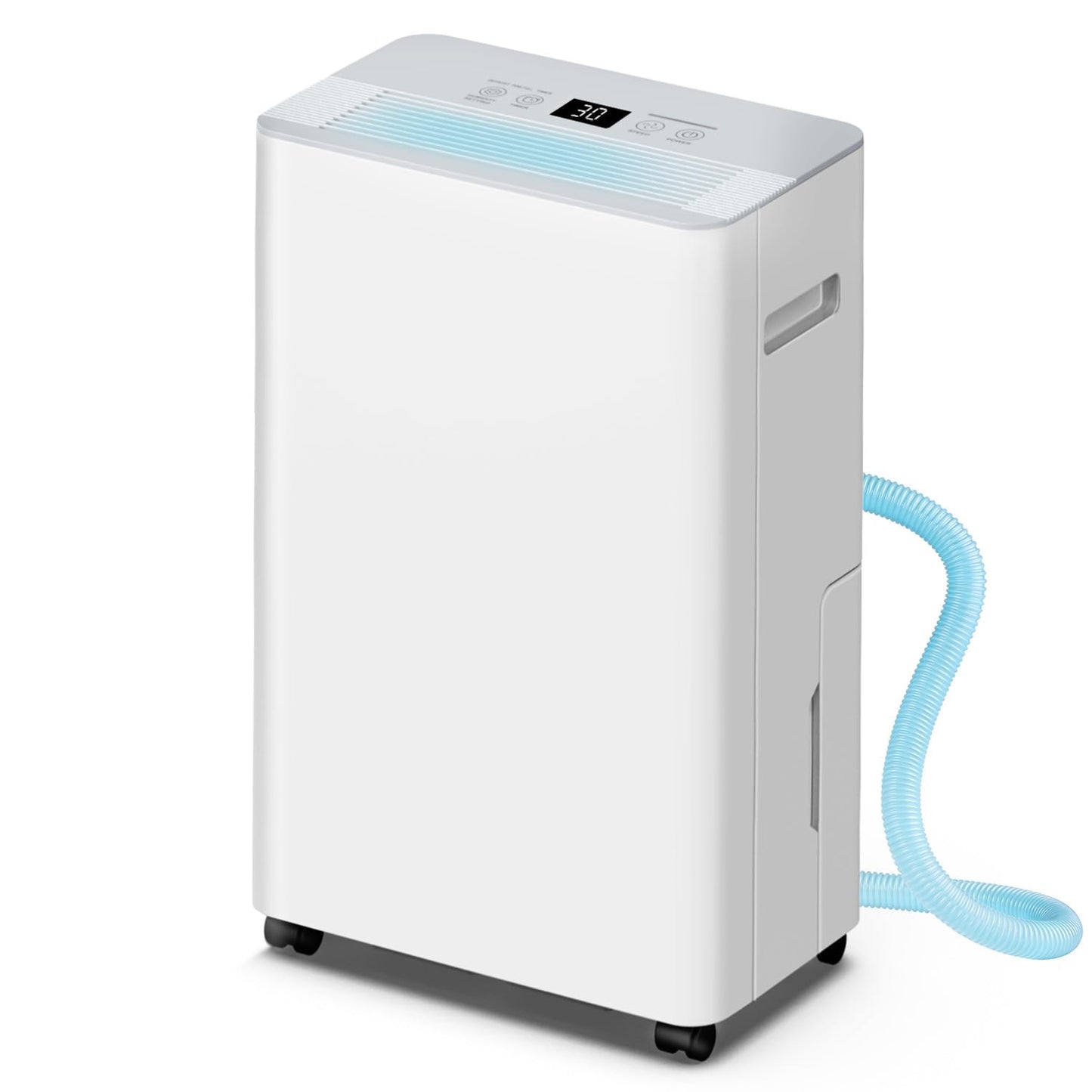 2500 sq.ft Dehumidifier for Home and Basement,Max 34 Pints Dehumidifier with Drain Hose,Ultra Quiet with Auto Defrost,Three Modes,Intelligent Dehumidifier for Bedroom,Bathroom,Large Room(Cream)