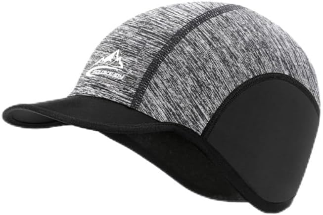 Black Winter Waterproof Reflective Cycling Cap Windproof Thermal Ear Flap Baseball Hat with Velvet for Outdoor Sports