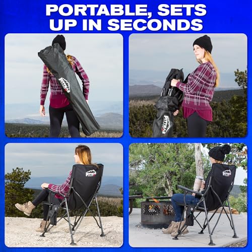 Pittman - Heated Camping Chair for Adults - The Perfect Heated Chairs for Outdoor Sports or Elevating Your Campsite. Heate...