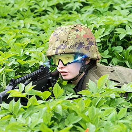 LEIFIDE 2 Pair Night Vision Goggles Night Mission Light up Goggles Kids Camping Gear Gadgets for Kids Hunting Gear for Boys Girls Role Play Costume Party Gift