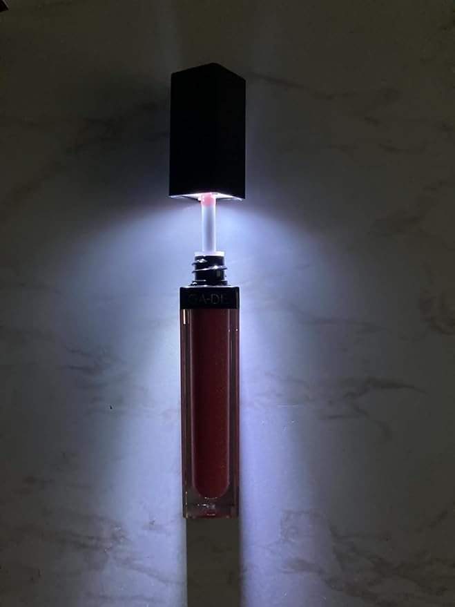 GA-DE Crystal Lights Lip Gloss, 800 - Enriched with Light-Reflecting Crystal Pearls - Smooth Silky, Rich Color - Moisturizes and Adds Shine - 0.2 oz