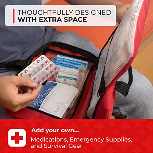 First Aid Kit – 291 Pieces of First Aid Supplies | Hospital Grade Medical Supplies for Emergency and Survival Situations |...