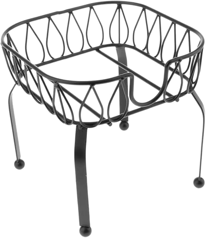 Luejnbogty Metal Iron Drink Dispenser Stand Basket Juice Tea Bucket Holder Stand for Pub Bar Cafe Juice Tea Wine Beer Used S